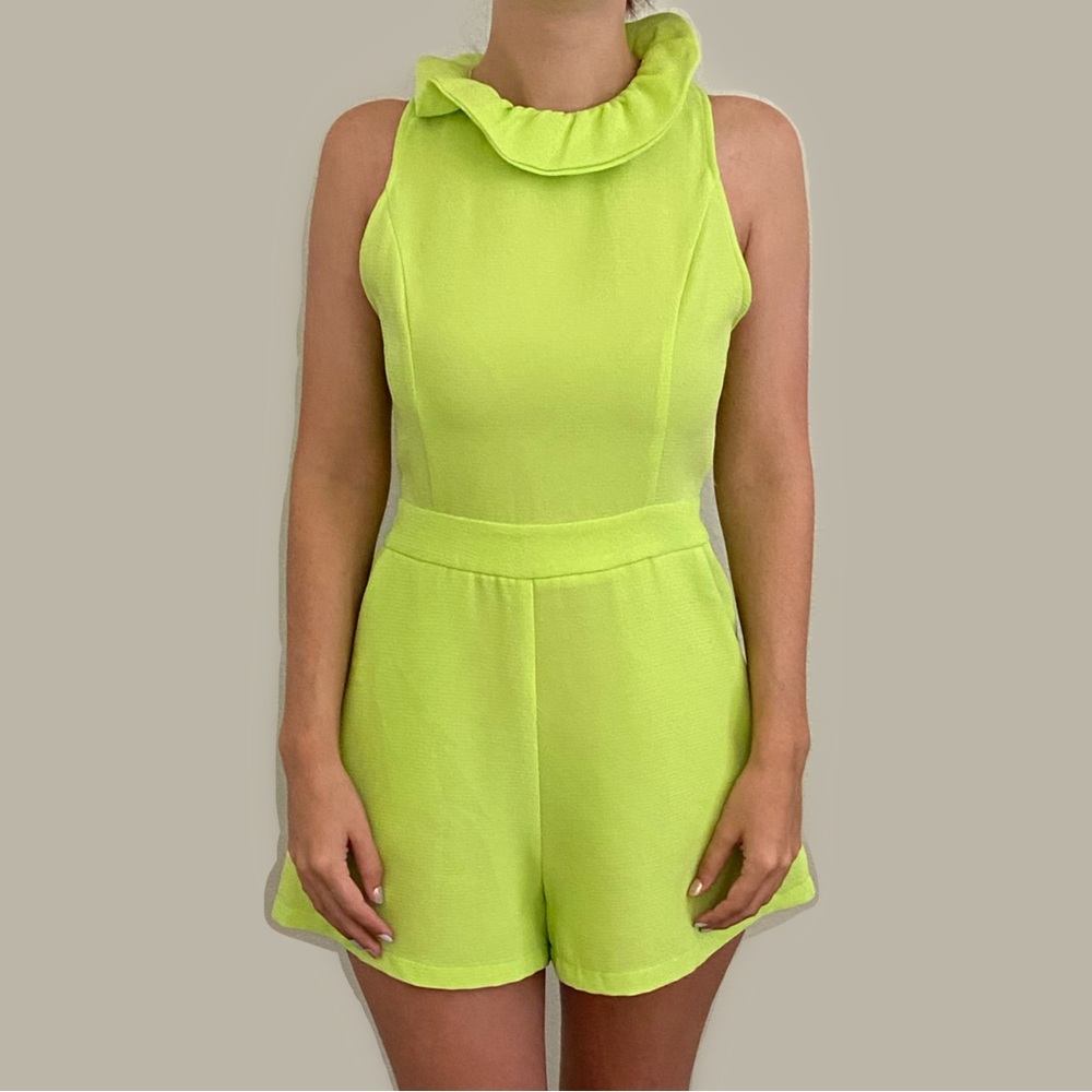 DO+BE | Lime Green Romper | Size Small